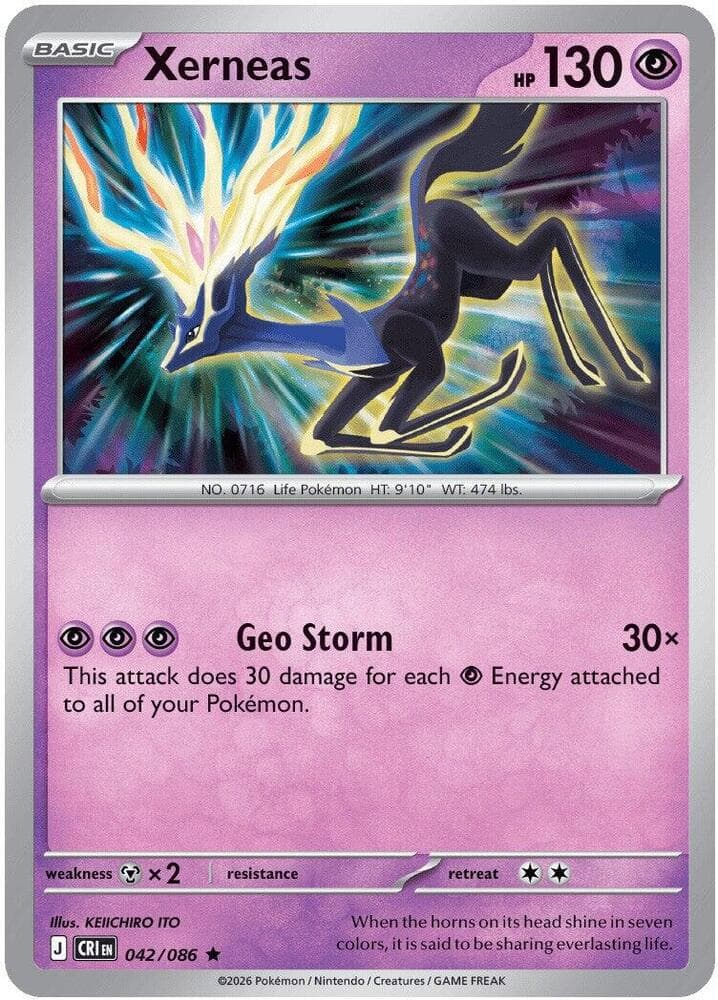 Xerneas 042 Reverse holo