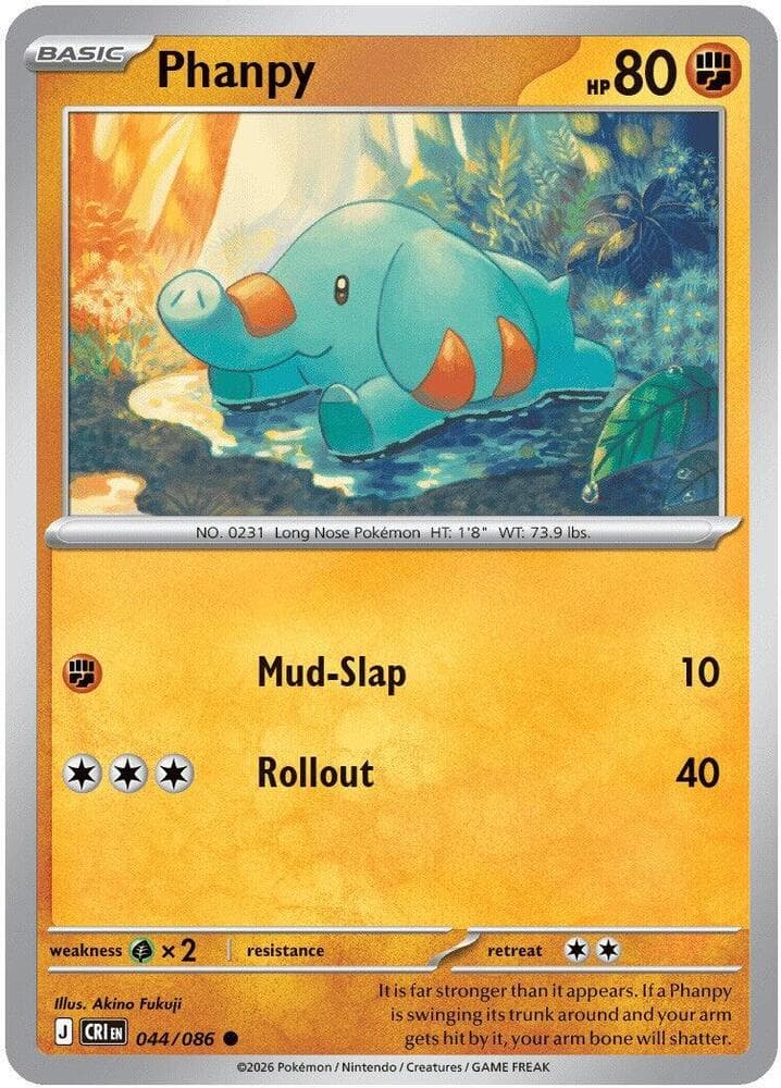 Phanpy 044 Reverse holo