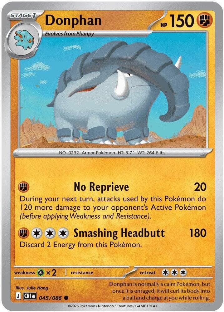 Donphan 045 Reverse holo