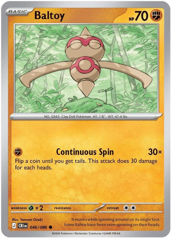 Baltoy 046 Reverse holo