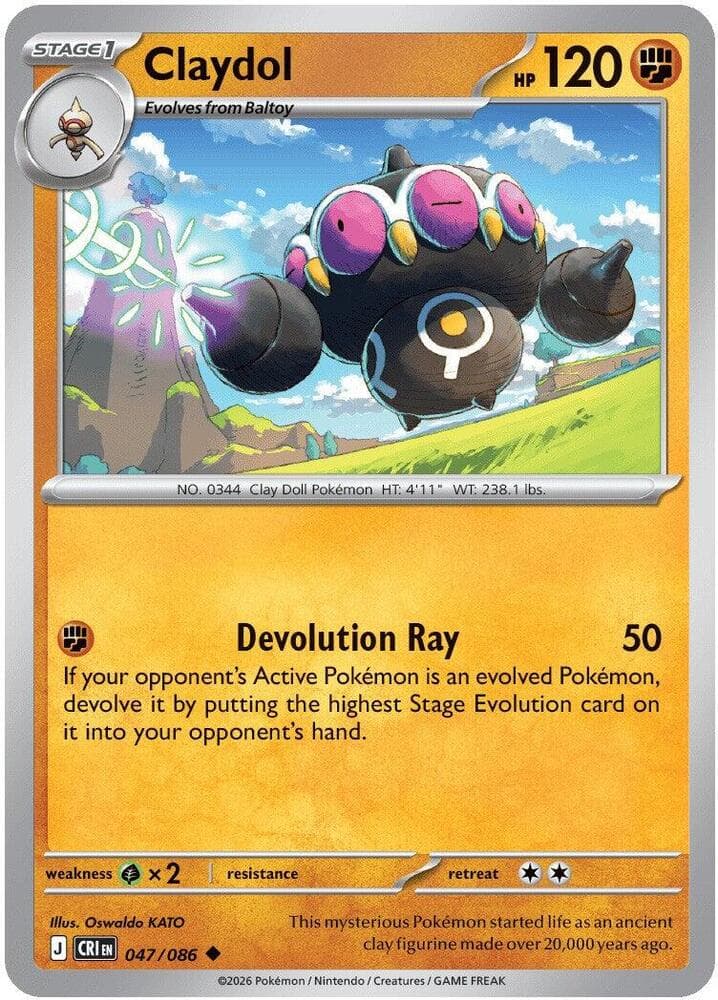 Claydol 047 Reverse holo