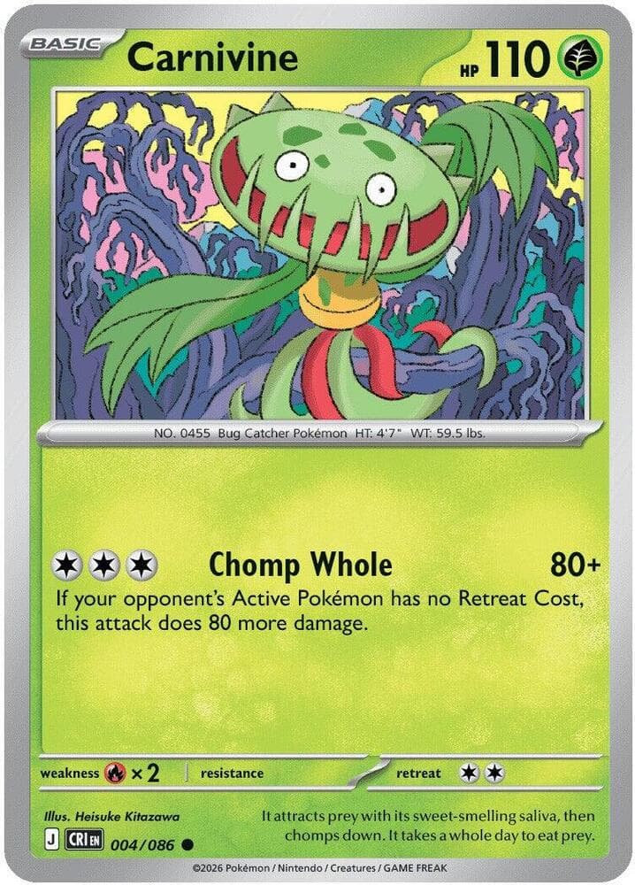 Carnivine 004 Reverse holo