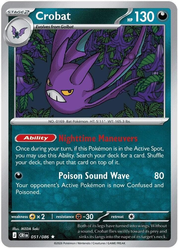 Crobat 051 Reverse holo