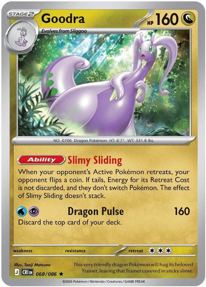 Goodra 068 Reverse holo