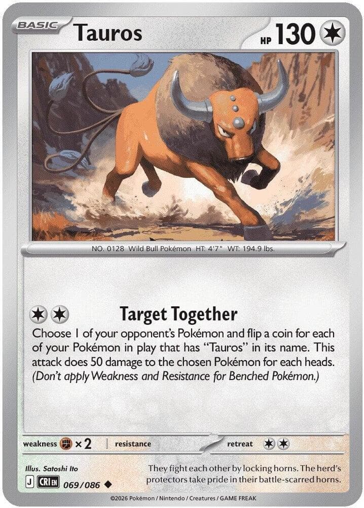 Tauros 069 Reverse holo