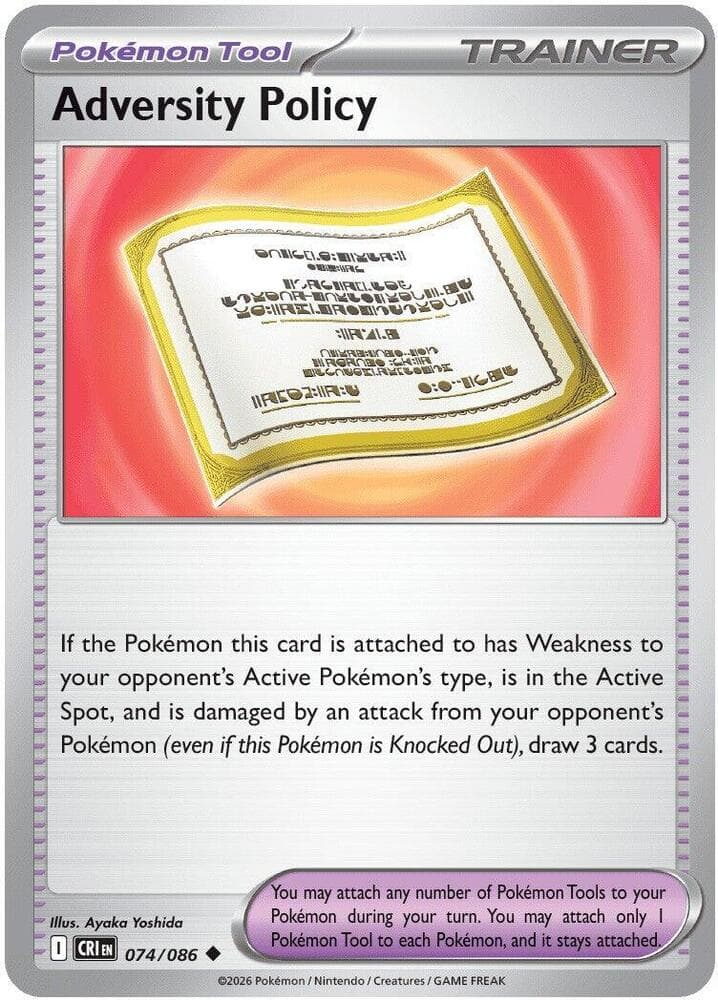 Adversity Policy 074 Reverse holo