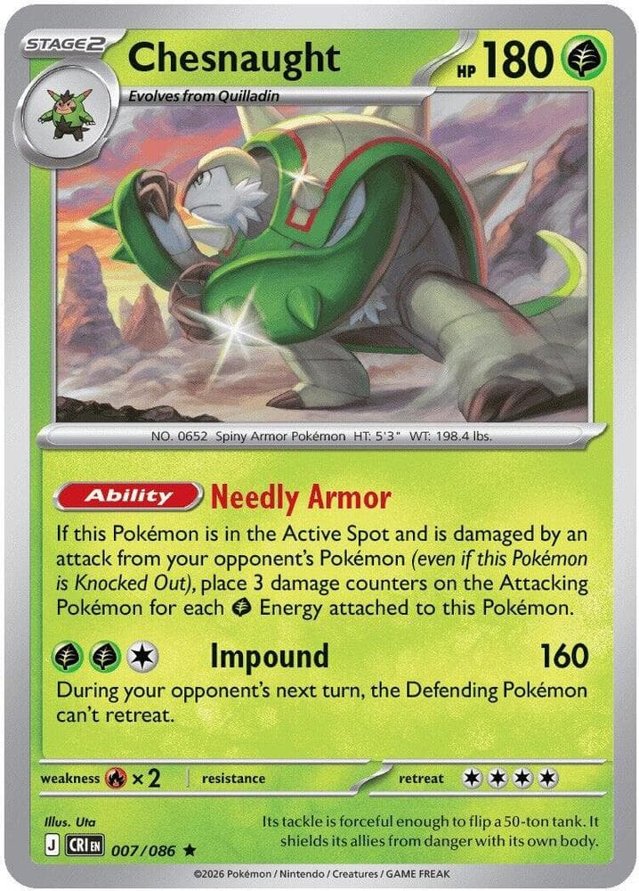 Chesnaught 007 Reverse holo