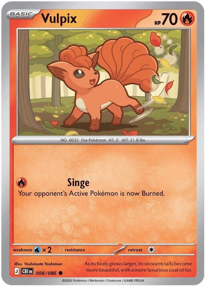 Vulpix 008 Reverse holo