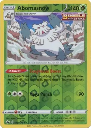 Abomasnow Reverse Holo 010