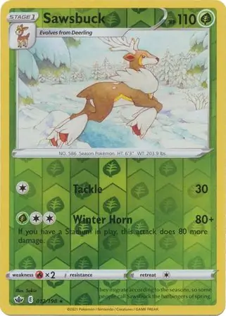 Sawsbuck Reverse Holo 012 Normal