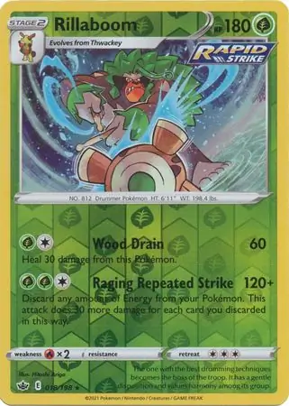 Rillaboom Reverse Holo 018 Normal
