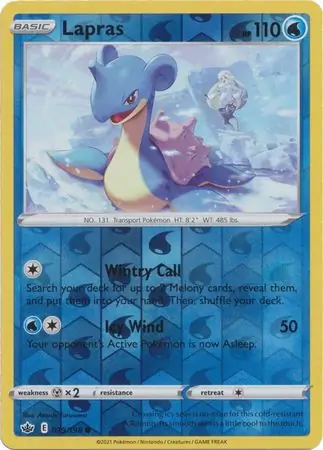 Lapras Reverse Holo 029 Normal