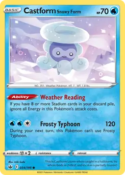 Castform Snowy Form 034 Normal