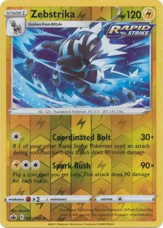 Zebstrika Reverse Holo 051 Normal