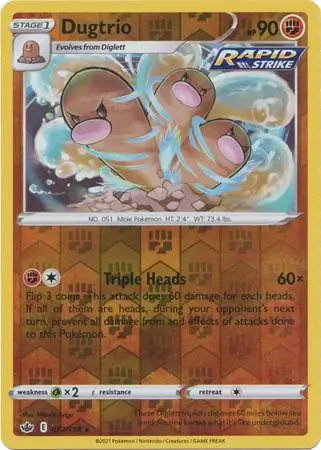 Dugtrio Reverse Holo 077 Normal