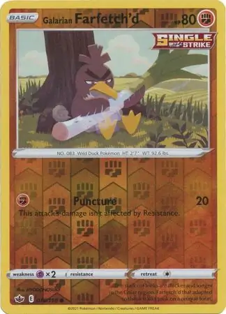 Galarian Farfetch'd Reverse Holo 078