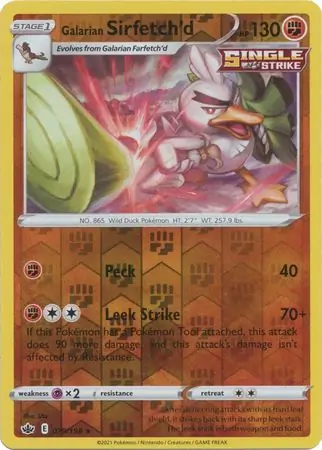 Galarian Sirfetch'd Reverse Holo 079 Normal