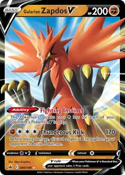 Galarian Zapdos V 080 Normal