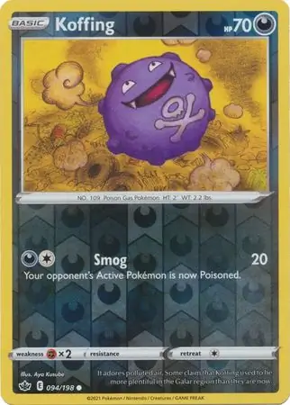 Koffing Reverse Holo 094 Normal