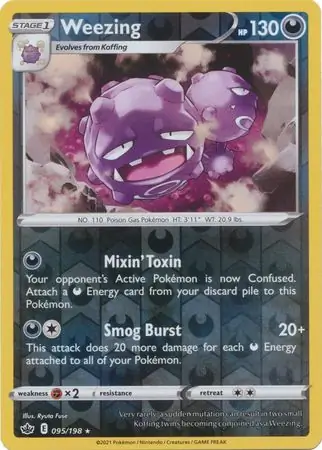 Weezing Reverse Holo 095 Normal