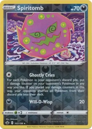 Spiritomb Reverse Holo 103 Normal