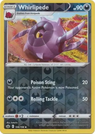 Whirlipede Reverse Holo 106 Normal
