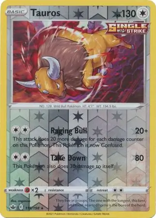 Tauros Reverse Holo 115 Normal