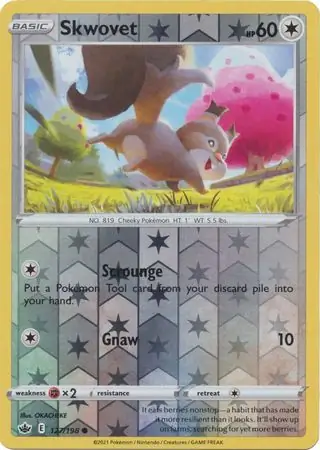Skwovet Reverse Holo 127 Normal