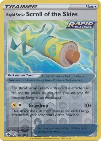 Rapid Strike Scroll of the Skies Reverse Holo 151 Normal