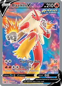 Blaziken V Full Art 161 Normal