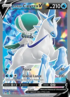Ice Rider Calyrex V Full Art 163 Normal