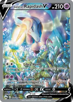 Galarian Rapidash V Alternate Art 168 Normal