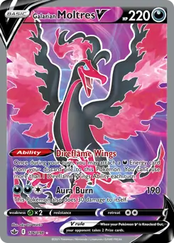 Galarian Moltres V Full Art 176 Normal