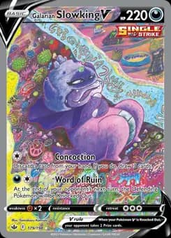 Galarian Slowking V Alternate Full Art 179 Normal