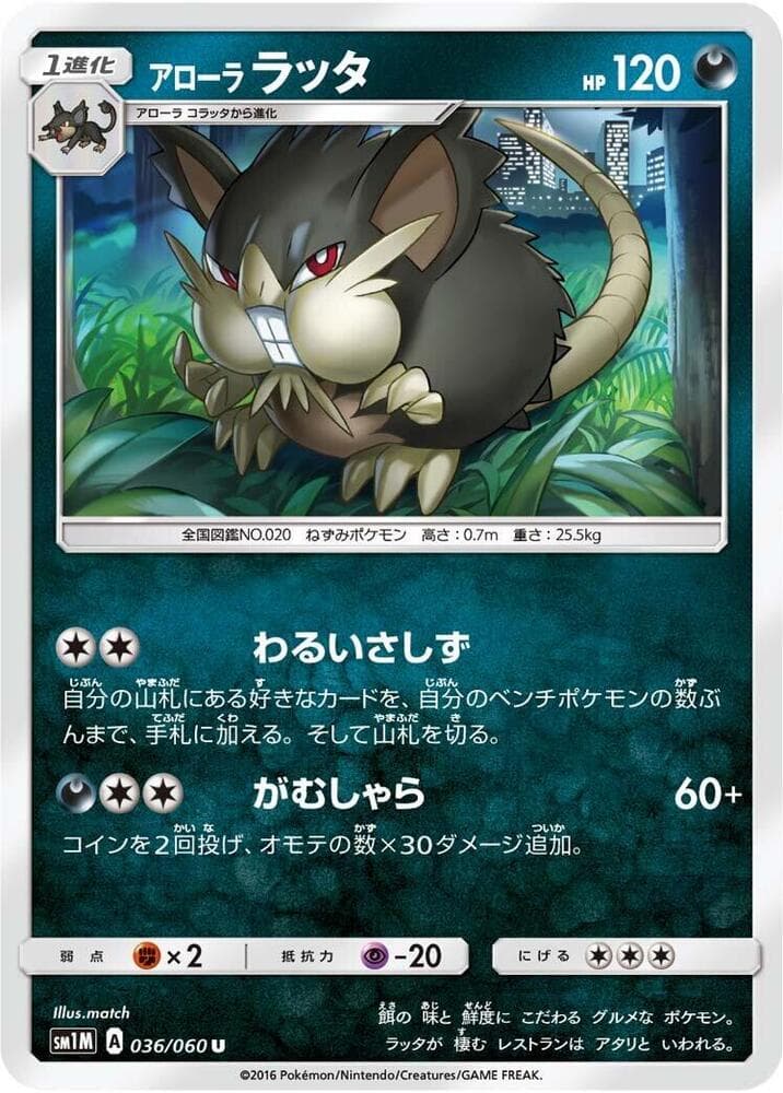 Alola Raticate 036 Normal