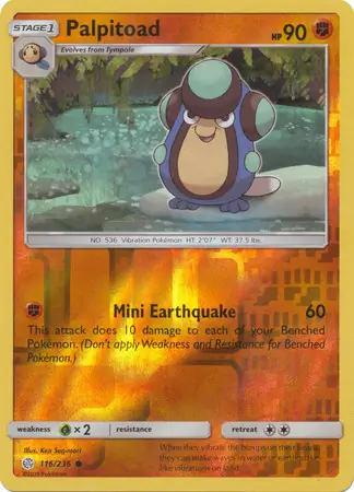 Palpitoad Reverse Holo 116