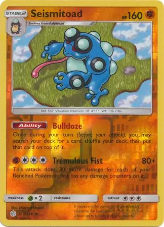 Seismitoad Reverse Holo 117