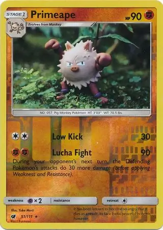 Primeape Reverse Holo 51