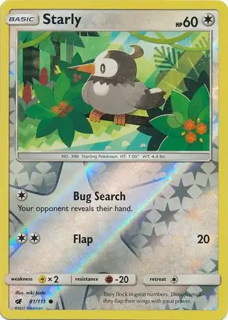Starly Reverse Holo 81