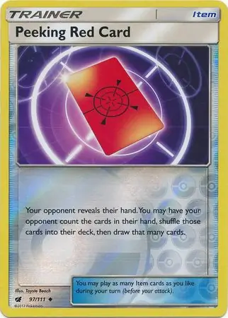 Peeking Red Card Reverse Holo 97