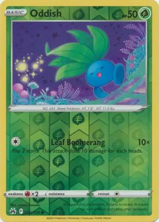 Oddish Reverse Holo 001 Normal