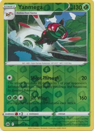 Yanmega Reverse Holo 009 Normal