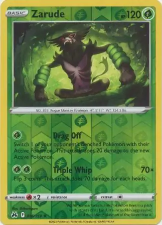 Zarude Reverse Holo 016