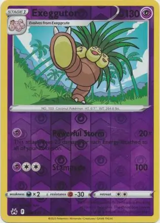 Exeggutor Reverse Holo 058