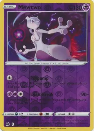 Mewtwo Reverse Holo 059 Normal