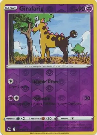 Girafarig Reverse Holo 061 Normal