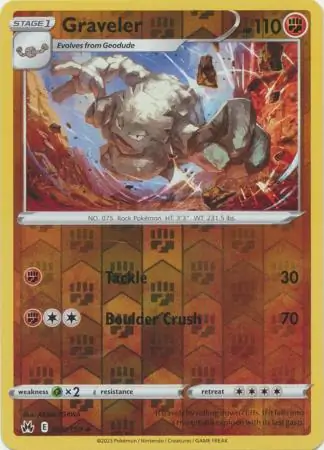 Graveler Reverse Holo 068 Normal