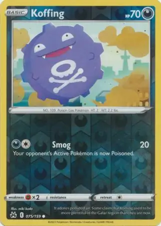 Koffing Reverse Holo 075