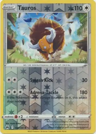 Tauros Reverse Holo 106 Normal