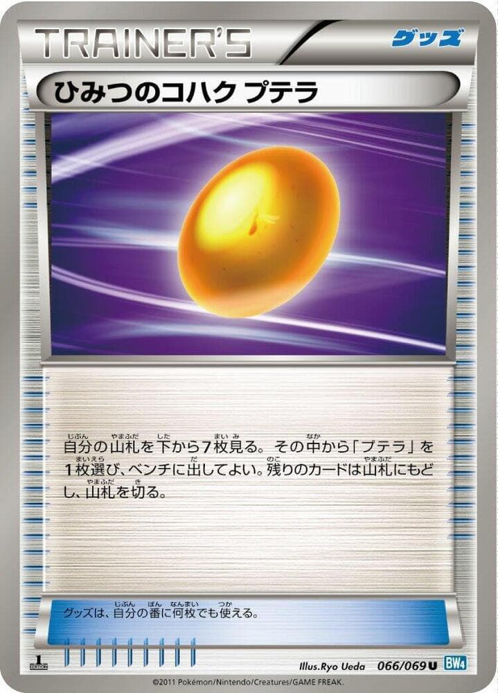 Old Amber Aerodactyl 066 1st Edition